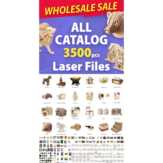 3500+ Laser cut files! Wholesale Sale! The largest catalog in the world