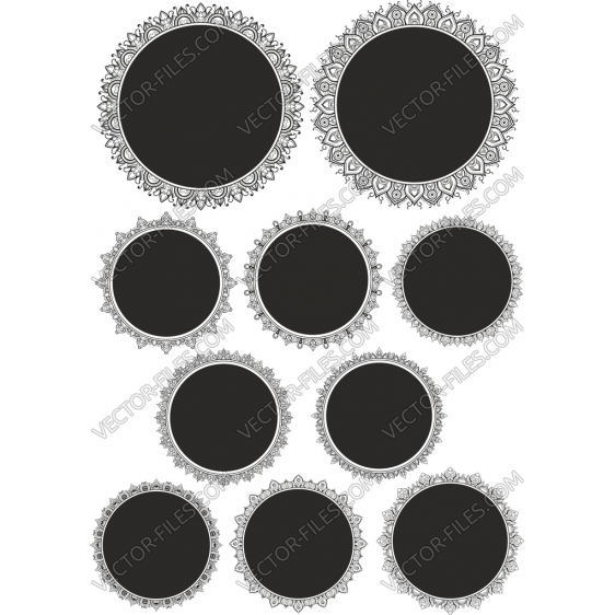 Circle ornament bundle SVG clipart