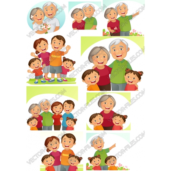 Family bundle SVG clipart