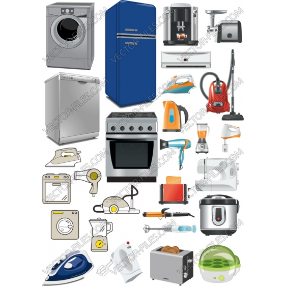 Appliances bundle SVG clipart