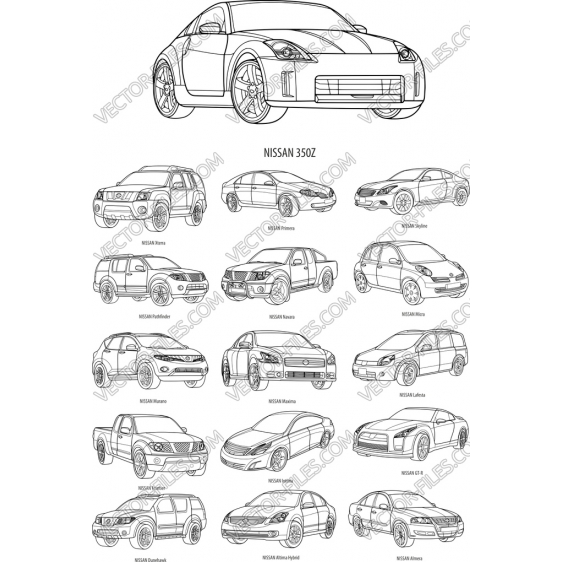 Nissan bundle SVG clipart