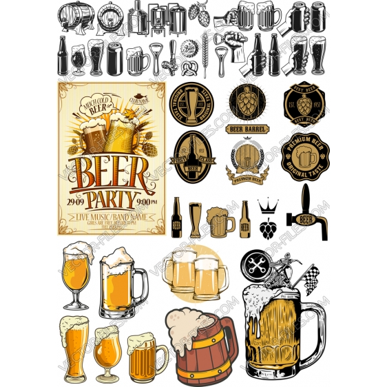 Beer bundle SVG clipart