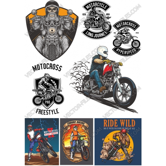 Biker bundle SVG clipart