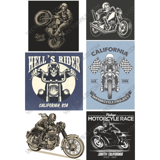 Biker bundle SVG clipart