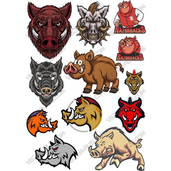 Boar bundle SVG clipart