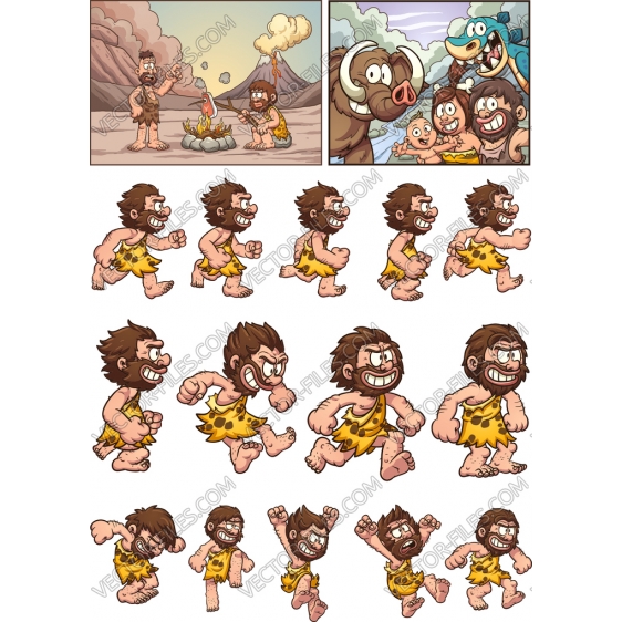 Caveman bundle SVG clipart