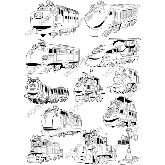 Chuggington bundle SVG clipart