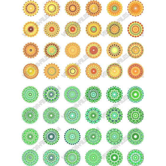 Circle ornament bundle SVG clipart