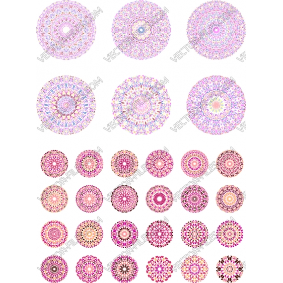 Circle ornament bundle SVG clipart