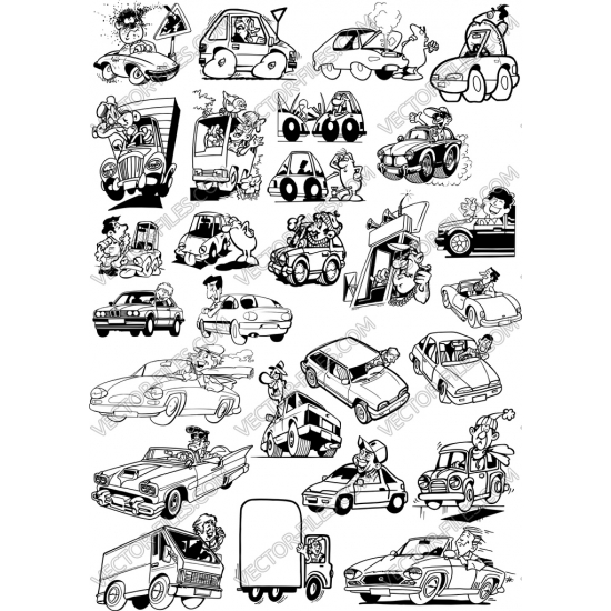 Drivers bundle SVG clipart