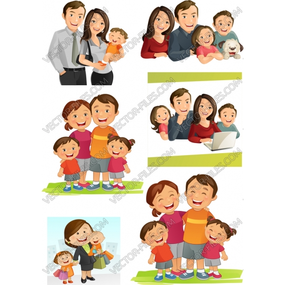 Family bundle SVG clipart