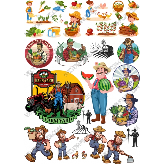 Farmer bundle SVG clipart