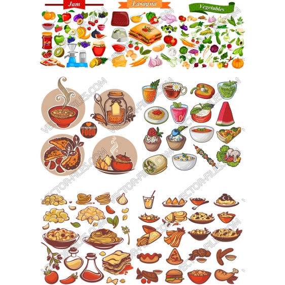 Food bundle SVG clipart