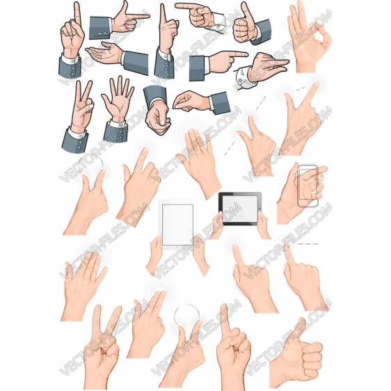 Hands bundle SVG clipart