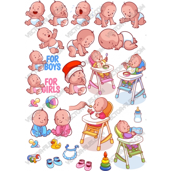 Little baby bundle SVG clipart