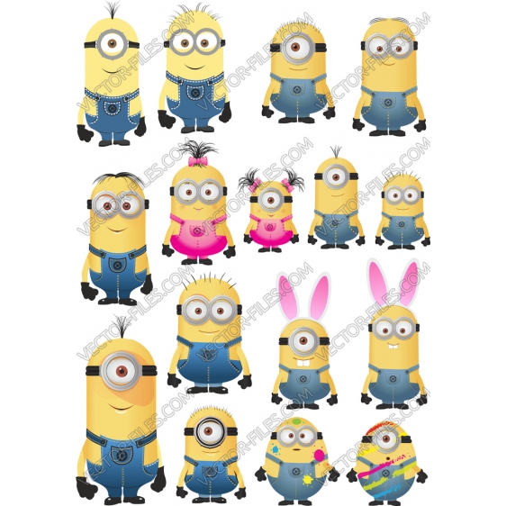 Minions bundle SVG clipart