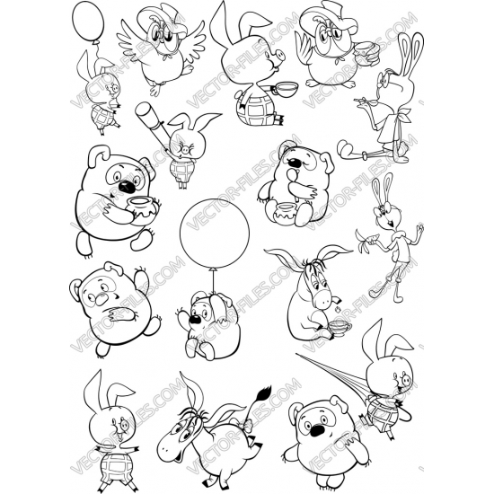 Pooh bundle SVG clipart