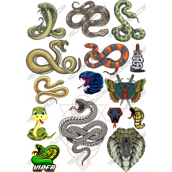 Snake bundle SVG clipart