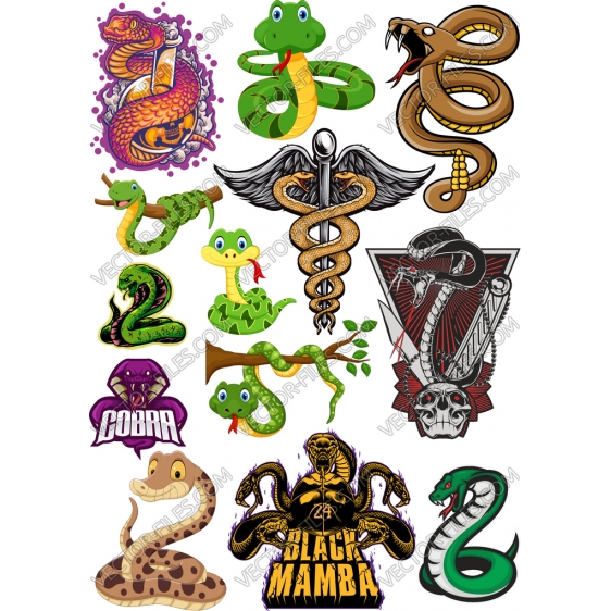 Snake bundle SVG clipart