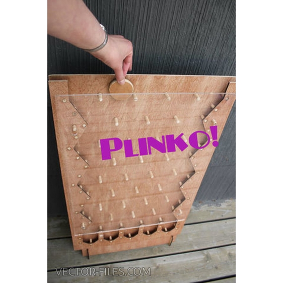 Plinko game laser cut file