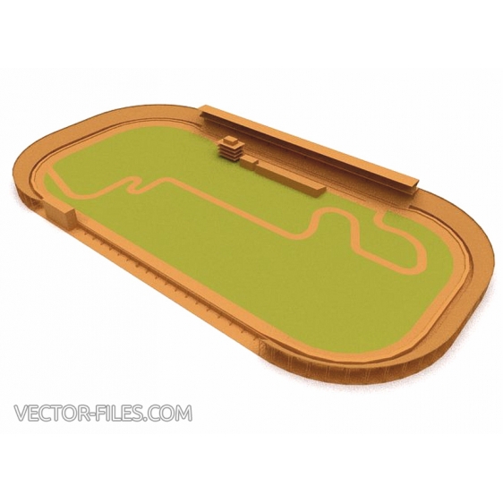 Raceway Adventure Vector File for Laser Cutting