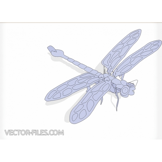 Dragonfly Glory Laser Cut Vector Design