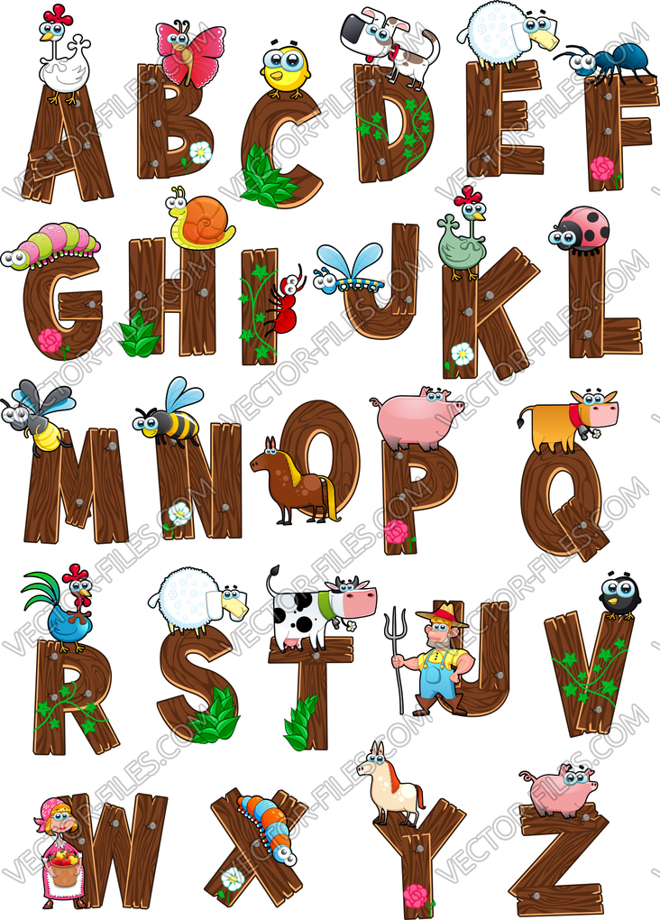 Alphabet SVG, Alphabet clipart, Alphabet svg file, Alphabet vector ...