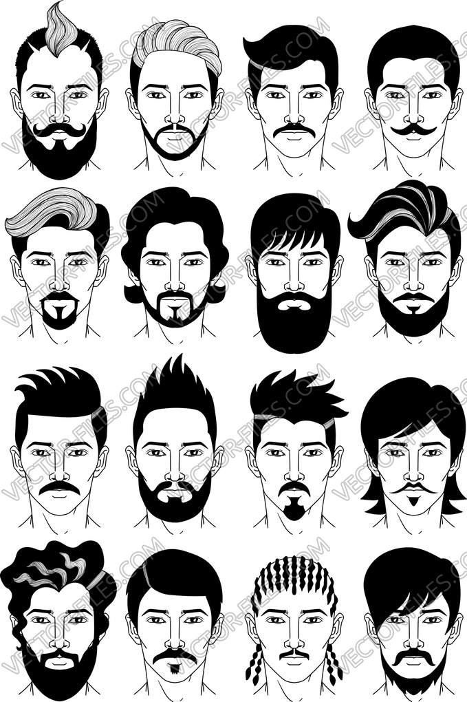 Mans face SVG, Mans face clipart, Mans svg file, Mans face vector, cut ...