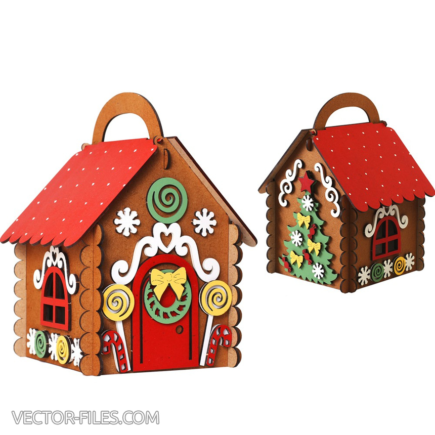 Laser Cut Wooden Gingerbread House: A Festive Masterpiece for Christmas Decor